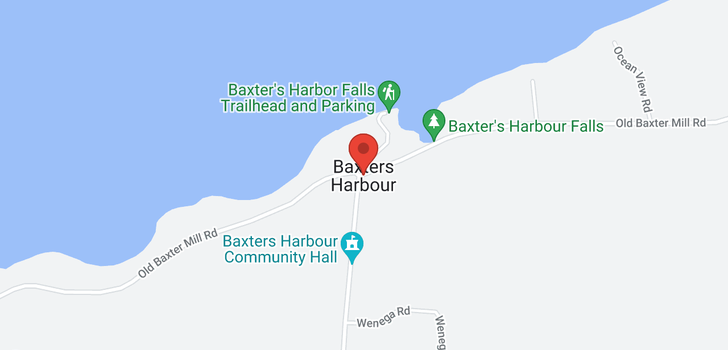 map of 1578 Baxter's Harbour Road